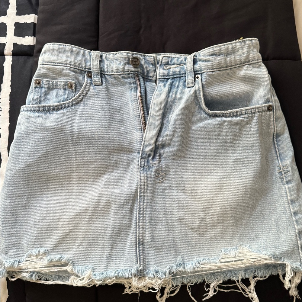 Ksubi Light Blue Denim Skirt